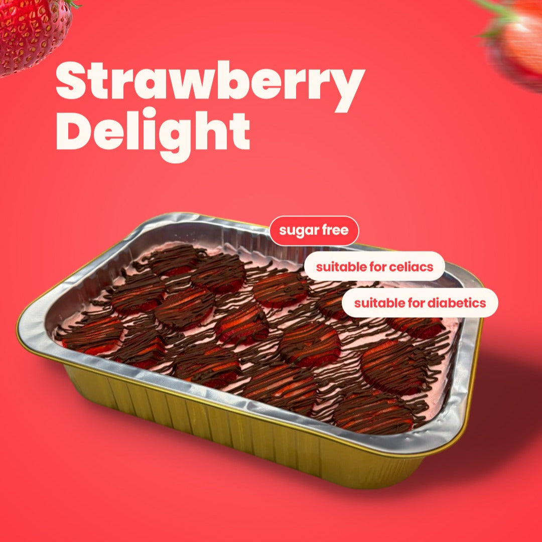 Keto Strawberry Delight Cake – Almond Flour & Monk Fruit Sweetened