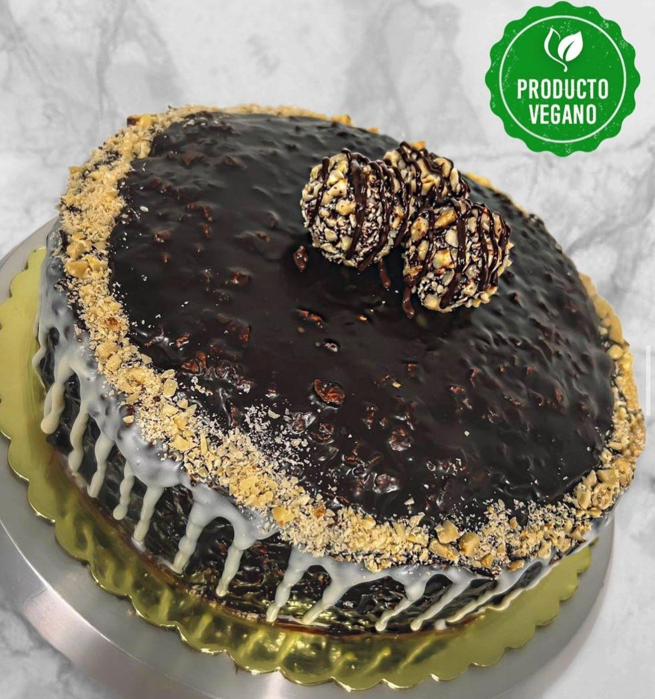 Ferrero Rocher-Inspired Vegan Cake – 100% Plant-Based