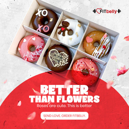 💘 Valentine’s Day 6-Donut Pack – Limited Edition | 100% Sugar-Free