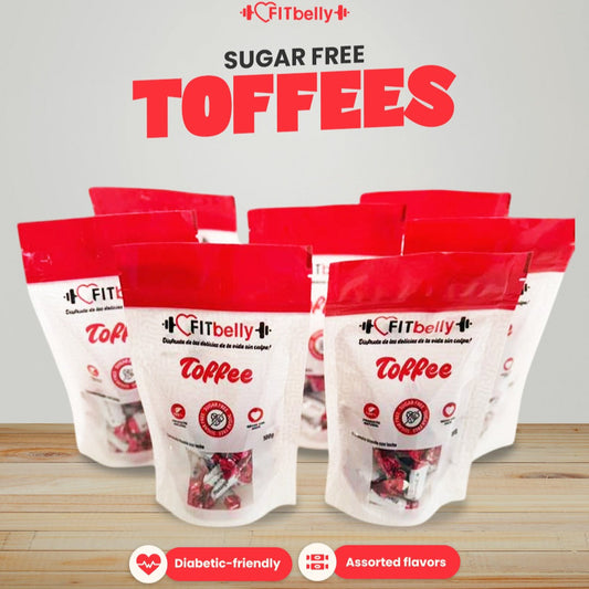 FitBelly Sugar-Free Toffees – Gluten-Free, Diabetic-Friendly Candy in Assorted Flavors
