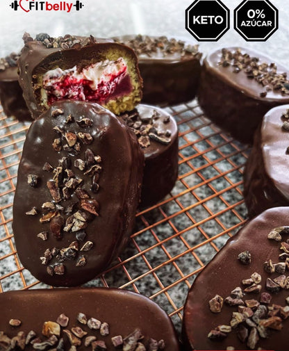 Mini Keto Meloso – Sugar-Free Strawberry Cream & Dark Chocolate