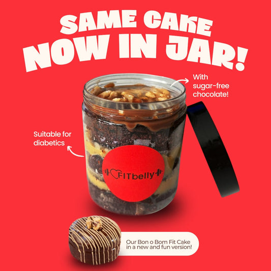 Mini Bon o Bom Chocolate Cake – Sugar-Free & Diabetic-Friendly (Jar)