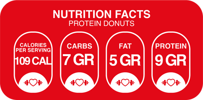 Protein Donuts – 1 Donut – 9g Protein Per Donut – Sugar-Free, Guilt-Free