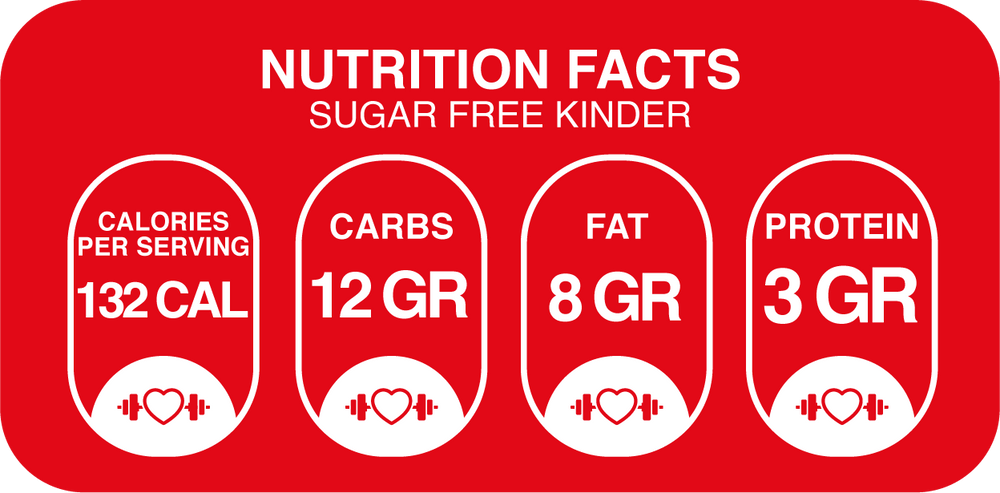 Nutritional Information for Ice Cream Bar – Kinder-Style, 100% Sugar-Free